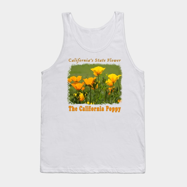 California Poppy (Golden Poppies Wildflowers) Tank Top by jdunster